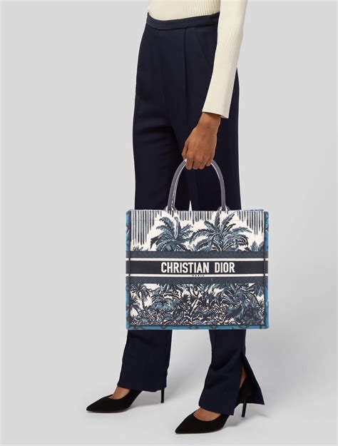 Christian Dior Palm Tree Book Tote 